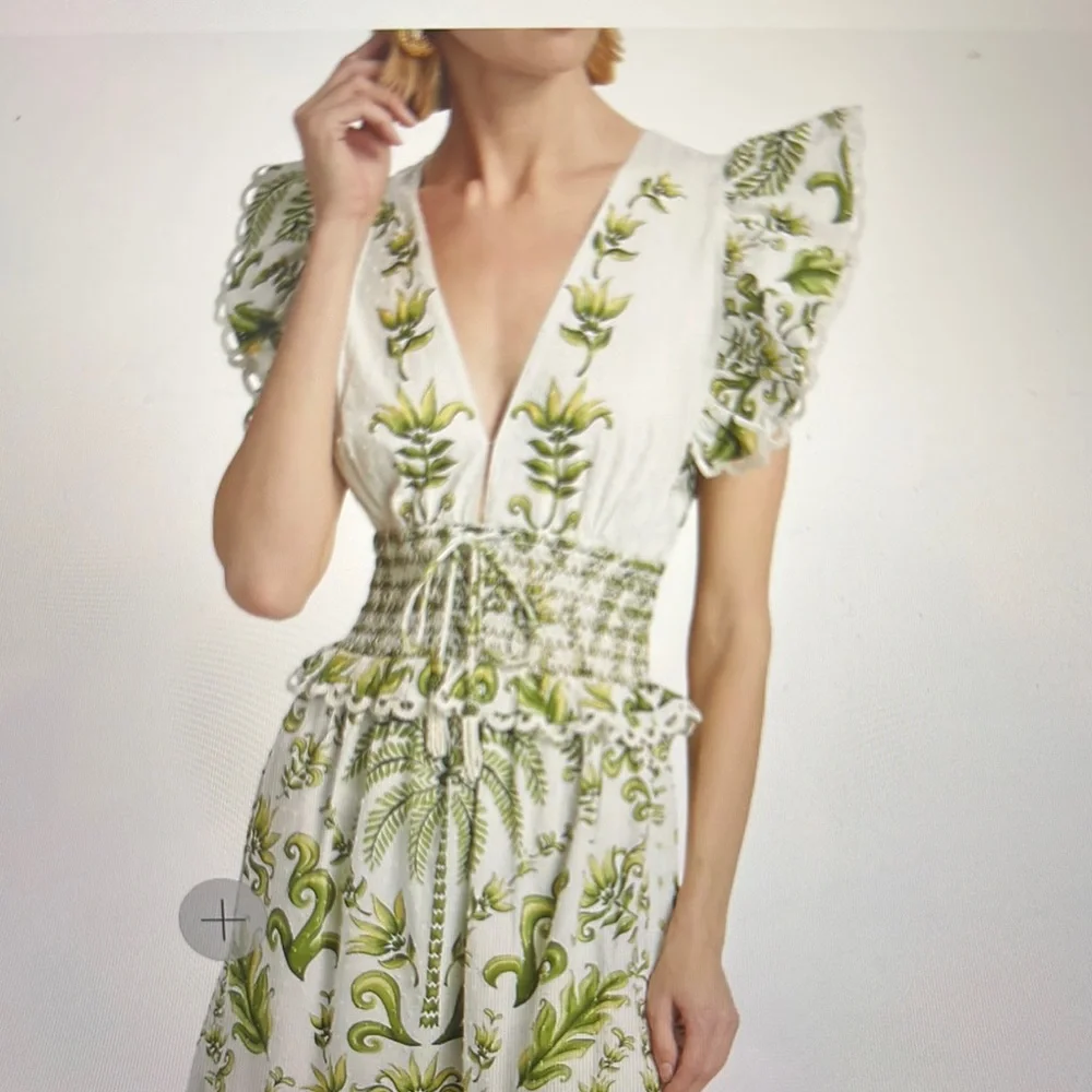 Floral Ruffle Maxi Dress - Picture 4 of 8